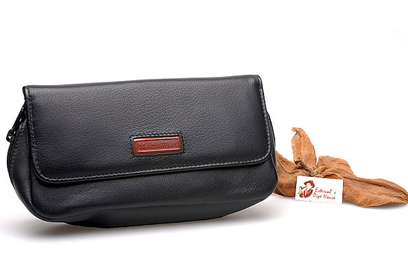 Wess Design Combination Pouch for 2 Pipes Deer leather